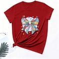 thumbnail image 6 of Otvok Women's Graphic T Shirts Short Sleeve Plaid Bunny Print Tops Summer 2026 Loose Fit Casual Tee Clothes Fashion Outfits Blouse, 6 of 6