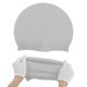 thumbnail image 5 of Gorro de natación de silicona impermeable de color sólido gris claro de 1 pieza de Bargains Únicos, 5 of 5
