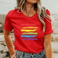 thumbnail image 2 of TINZ T-Shirt à Col Rond Imprimé Lettre Manches Courtes Col Rond T-Shirts pour Femmes Pack Ample Décontracté T-Shirt Cheer Manches Longues Pack T-Shirt Spandex T-Shirts pour Femmes, 2 of 5
