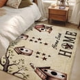 thumbnail image 4 of Area Rugs 2.7'x5', Sweet Home Carpet for Living Room Bedroom Dining Room, Western Stars Bird Houses Country Vintage Throw Kitchen Rugs Non Slip Washable Rectangle Indoor Outdoor Rugs, 4 of 8