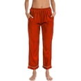 thumbnail image 2 of BOOMILK Pajama Pants for Women Sleepwear Solid Comfortable Satin Pants With Pockets, 2 of 9