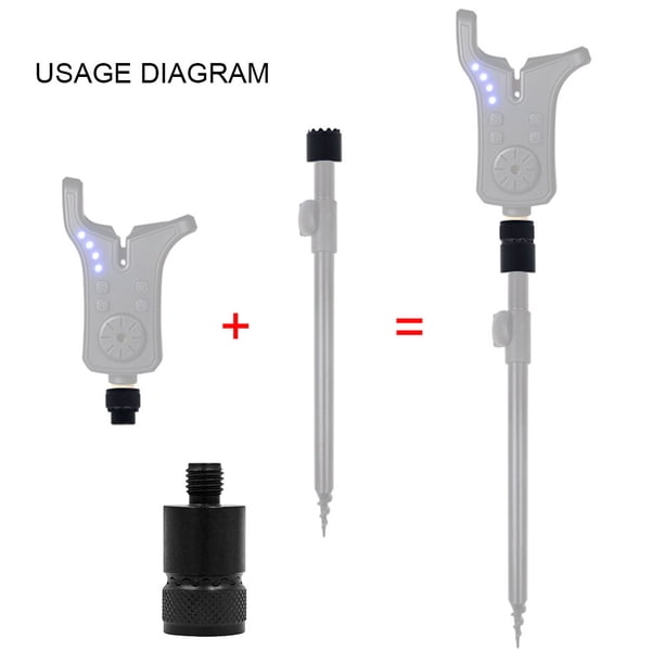 Adaptador de liberación rápida de Metal carpa pesca mordedura alarma Rod titular conector Ndcxsfigh Nuevos Originales