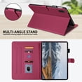thumbnail image 4 of for Honor Pad X9 2024/Honor Pad X8A 11 inch Case, Rhombus Pattern Multiple Viewing Angles Stand Slim Folio Cover (Red), 4 of 6