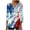 Red, variant on Itsame 4th of July Outfits for Women Printed Short Top Independence Day Short T-Shirt Sleeve, V-Neck Red