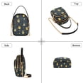 thumbnail image 3 of FORMRS Crossbody Bag for Women Quilted Travel Shoulder Cell Phone Purse with Chain Strap Handbag, Orange Fireflies Pattern, 3 of 7