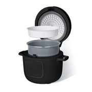 Beautiful 14-Cup Cooked, 6-Cups Uncooked Electric Rice and Grain Cooker, EverGood Non-Toxic Ceramic Nonstick Coating, Black Sesame by Drew Barrymore