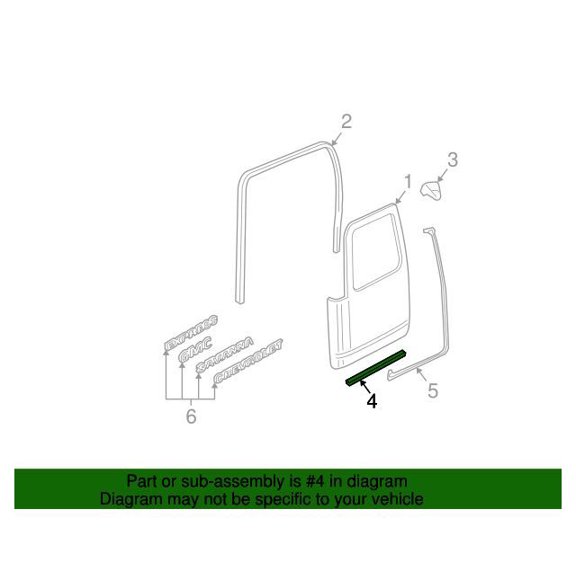 GM 25821989 Weatherstrip Asm-R/D