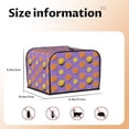 thumbnail image 5 of Pofeuu Yellow Lemon And Orange Print Toaster Cover 4 Slice, Bread Dust Cover & Fingerprint Protection, Kitchen Small Appliance Covers(Toaster Cover), 5 of 7
