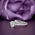 thumbnail image 3 of Beautiful Unique Art Deco 2.00 Carat Oval Cut Diamond Moissanite Engagement Ring, Classic Wedding Ring, One Matching Band in 10k Solid White Gold, Gift For Her, Girlfriend, Promise Ring, Bridal Set, 3 of 3