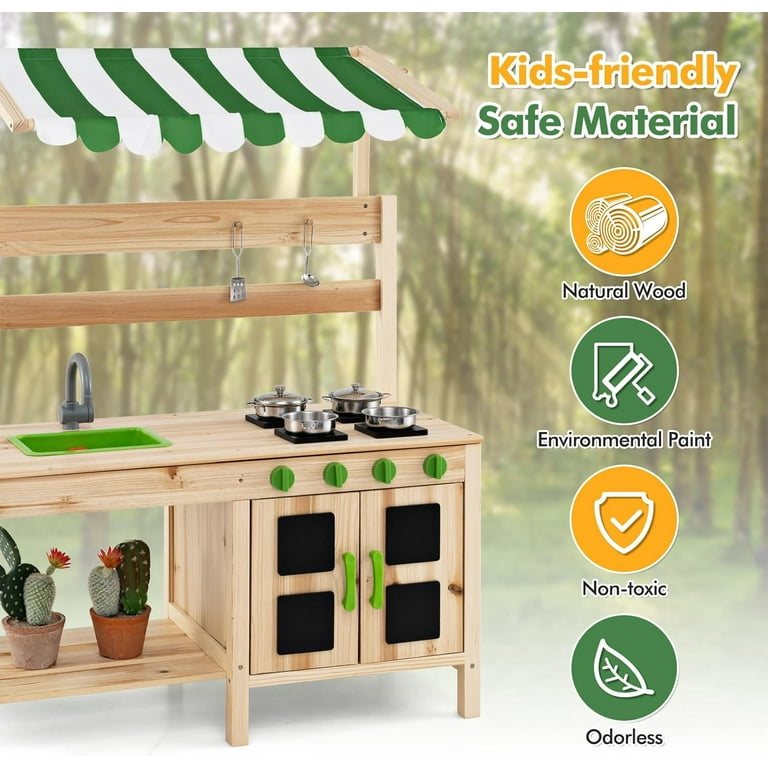 【レア】 BACKYARD／MUDDY MUZIC関連　5枚セット OLAKIDS Mud Kitchen, Outdoor Toys Play Kitchen with Awning Faucet