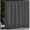 thumbnail image 4 of Ambesonne Ski Pattern Shower Curtain, Skiing Themed Items, 69"Wx70"L, Charcoal Grey Pale Grey, 4 of 5