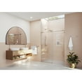 thumbnail image 3 of Glass Warehouse  60 in. - 64 in. x 78 in. Frameless Sliding Shower Door Brushed Bronze Brushed, 3 of 5