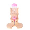 thumbnail image 1 of Botella De Agua Para Hámster Con Soporte De Madera Soporte Ajustable Para Dispensador De Agua Para Hámster Bebedero Para Pezones De Conejillo De Indias Con Base Monstrate HA037573-00, 1 of 6