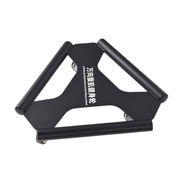 Abdominal Disc Wheel Roller Trainer Core Sliding Discs Abdominal Fitness Machine Black