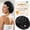 Black, variant on Yanibest Satin Lined Shower Cap for Women Reusable Waterproof, Frizz Free & Large Bath Cap with Soft Elastic Band, Luxury Hair Protection Caps ,Perfect Gift Choice