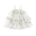 thumbnail image 1 of Robes Fille Volant Sans Manches Tulle Robe Bébé Filles Robes d'Été Fille Fleur Robe Tout-Petit Tenues Bébé Fille 4-5 Ans Mode Filles, 1 of 4