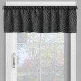 thumbnail image 2 of Ambesonne Abstract Valance Pack of 2, Modern Curvy Lines Art, 54"X12", Charcoal Grey and White, 2 of 5