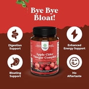 Cleansing Apple Cider Vinegar Capsules - ACV Cleanse and Detox Pills for Gut and Digestive Health with Slimming Cayenne - Extra Strength ACV Capsules for Gut Cleanse Body Detox (30 Servings)