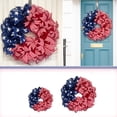 thumbnail image 4 of 250th Anniversary Patriotic Wreath, 3D Eagle Memorial Wreaths, Patriotic Wreaths for Front Door, Red White and Blue Wreath, All-Weather Farmhouse Outdoor Holiday Decoration Independence Day Decor,B, 4 of 10
