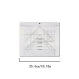 WQJNWEQ Sales Flying Geese Trim Cutting Ruler Triangular Quilted ...