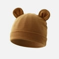 thumbnail image 4 of Dakiuu Baby Beenie Winter Hat with Bear Ear for Infant Toddler Boys Girls Spring Fall Soft Knited Sku1l Cap, 4 of 4