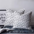 thumbnail image 2 of Pillow Covers 26x26 Set of 2, Gray Botanical Throw Pillow Covers Decorative Couch Cushion Cover, Retro Blossom Floral Farmhouse Wildflower Microfiber Soft Square Pillowcases for Bedroom Sofa, 2 of 7
