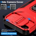 thumbnail image 2 of Funda para GANGXUN iPhone SE 2020/2022 - Soporte metálico, Función magnética, Rojo, 2 of 6