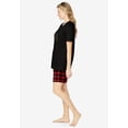 thumbnail image 3 of Dreams & Co. Plus Size Knit Pj Short Set, 3 of 6