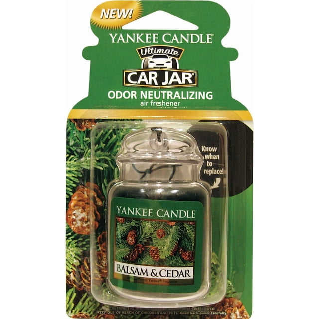 Ambientador Ultimate Car Jar Yankee Candle Balsámico de Cedro