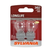 Sylvania 3357/3457 Long Life Automotive Mini Bulb, Pack of 2.