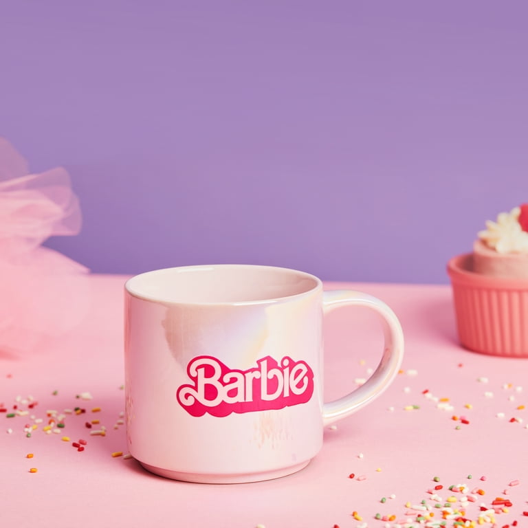 Barbie Stoneware Pearl Pink 15oz Coffee Mug - Walmart.com