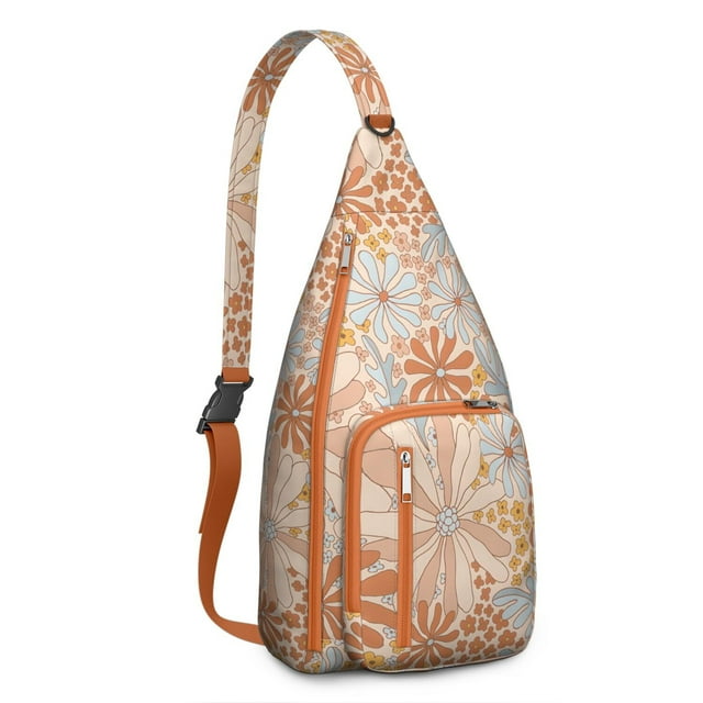 Hummingbird Garden Shoulder Bag - Artistic Floral Scene, Durable Multi-Functional Daypack