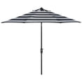 thumbnail image 1 of Safavieh Collection Extérieure Iris Fashion Line Parasol Inclinable Noir et Blanc, 9 Pouces, 1 of 4
