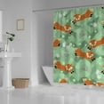 thumbnail image 3 of Coolnut Bath Shower Curtain Liners Running Foxes 60x72in Polyester Waterproof with 12 Curtain Hooks Bathroom Accessories Decoration, 3 of 6