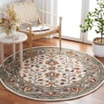 thumbnail image 2 of SAFAVIEH Aspen Korrine Tribal Area Rug, Ivory/Grey, 5' x 5' Round, 2 of 8