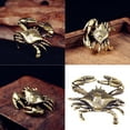thumbnail image 2 of Brass Crabs Statues Figurines Retro Crabs Statue Figurines Sculptures Tabletop Centerpieces Home Decors Collectibles, 2 of 10