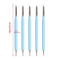 thumbnail image 2 of Maoww 5pcs Clay Ball Styluses Silicone Clay Sculpturing Pens Non-slip Portable Nail Sculpture Tools, Blue, 2 of 8