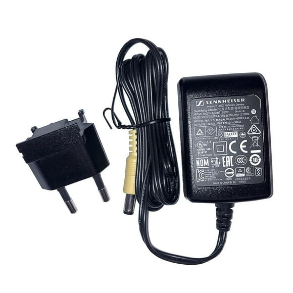 Fuente de alimentación Sennheiser NT 12-5CW+ con adaptador de país