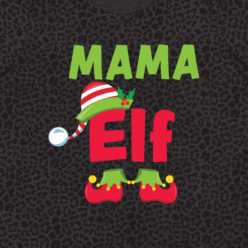 Inktastic Christmas Mama Elf Women's Plus Size T-Shirt
