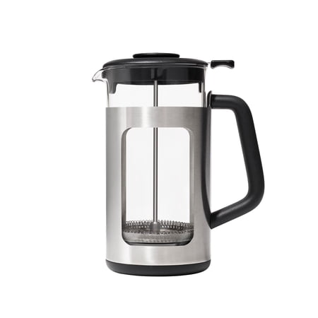 OXO Brew 8‑Cup French Press with Grounds Lifter, Borosilicate Glass Carafe