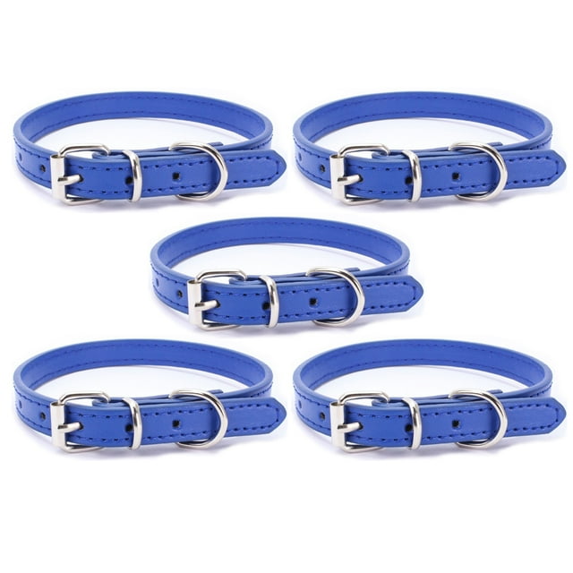 Dog Collar Leather Puppy Collars Adjustable Dog Collars fo Small Dogs Multicolor Pet Collar