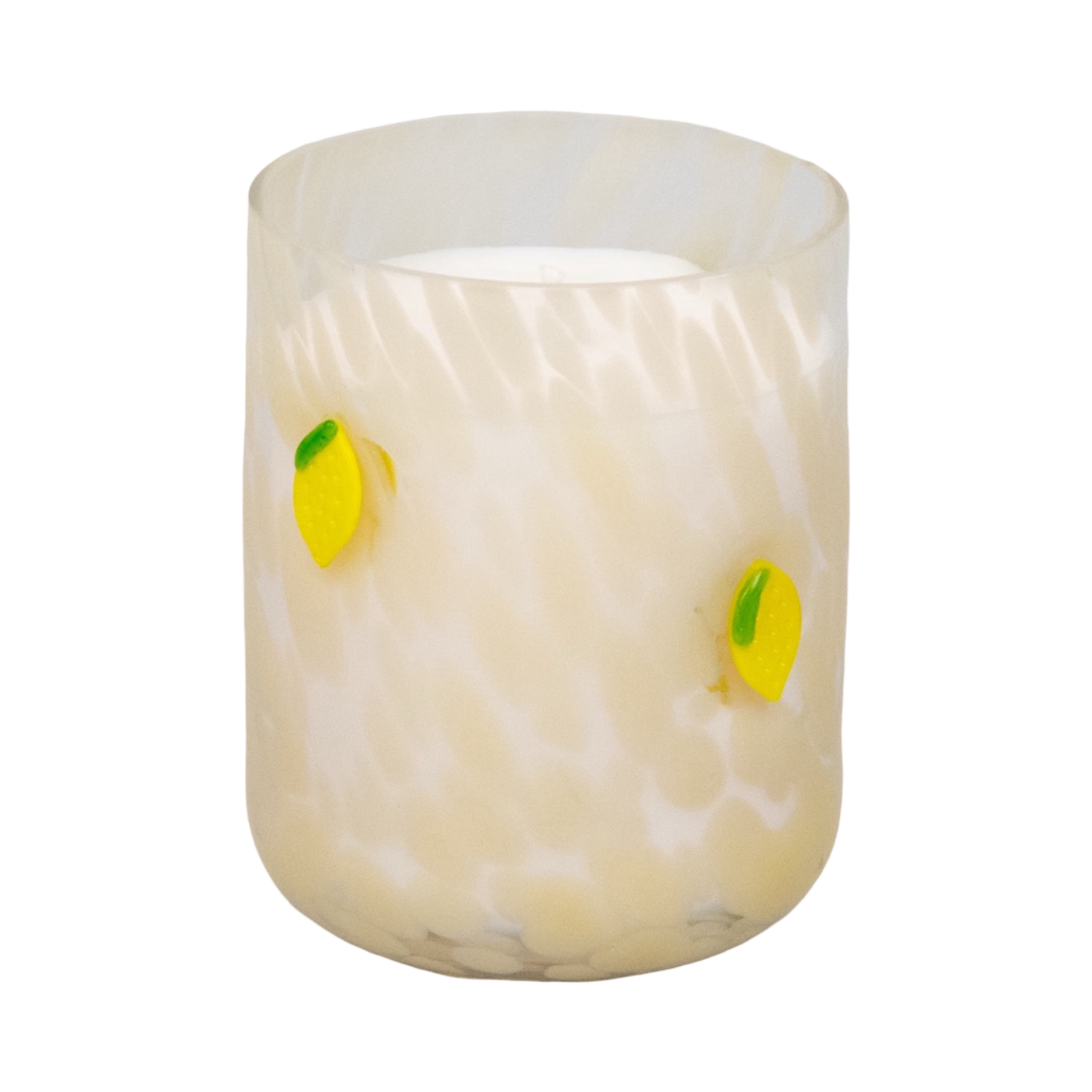 Mainstays 1-Wick Art Glass Scented Jar Candle, Sweet Sugared Lemon, 8.5 oz.