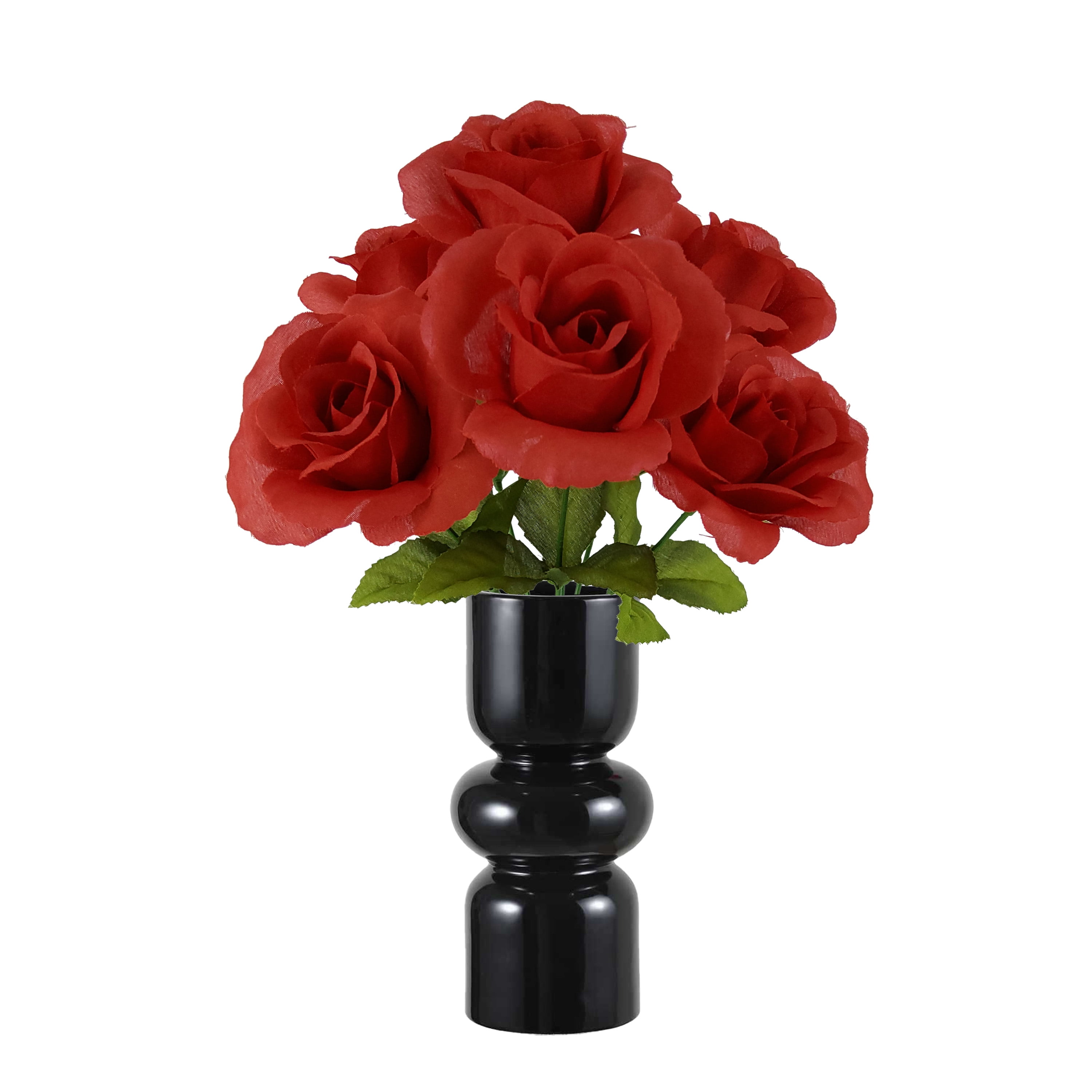 Mainstays 14"  Artificial Flower Pick, Rose, Red. Indoor Use