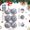 Gray, variant on Dvruxg Silk Christmas Ball Ornaments, 6 Pcs Satin Christmas Tree Hanging Ornaments Wreath Garland Decor Xmas Balls for Home, Holiday, Wedding, Xmas Hanging Decorations