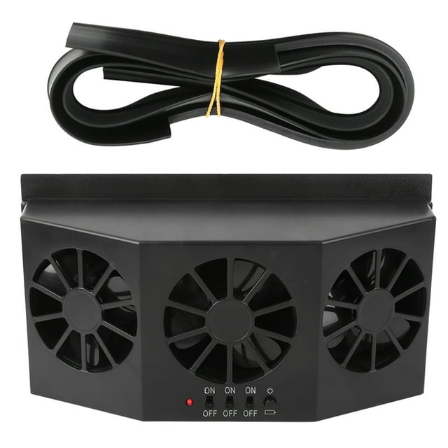 Ventilador de Ventana Delgada Solar portátil, Ventilador de automóvil con energía Solar portátil Ventilador de enfriamiento de ventilación de ventilación de automóvil