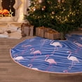 thumbnail image 5 of Sikiie Flamingo Nativity Christmas Tree Skirt, Jesus Christian Winter Holiday Tree Mat Decoration(30-48IN)36", 5 of 6
