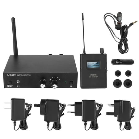 WALFRONT For ANLEON S2 UHF Stereo Wireless Monitor System In-Ear System 670-680MHZ 100-240V, For ANLEON S2, Inear Monitor