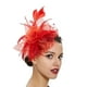 thumbnail image 1 of Qarigey Tocado de boda con flores para el pelo, mano de obra fina, exquisito, europeo, sencillo, para fiesta, tocado, malla de compromiso, Clip Type3 NO3, 1 of 6