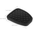 thumbnail image 2 of DECORNIJIA Pedal Covers Black Rubber 2Pack 2.63X2.28X0.24In, 2 of 4