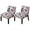 C, variant on LKJYER Stretch Armless Chair Slipcovers, Spandex Accent Chair Covers Printed Furniture Protector Covers Armless Accent Chair Slipcovers with Elastic Bottom for Living Room Bedroom